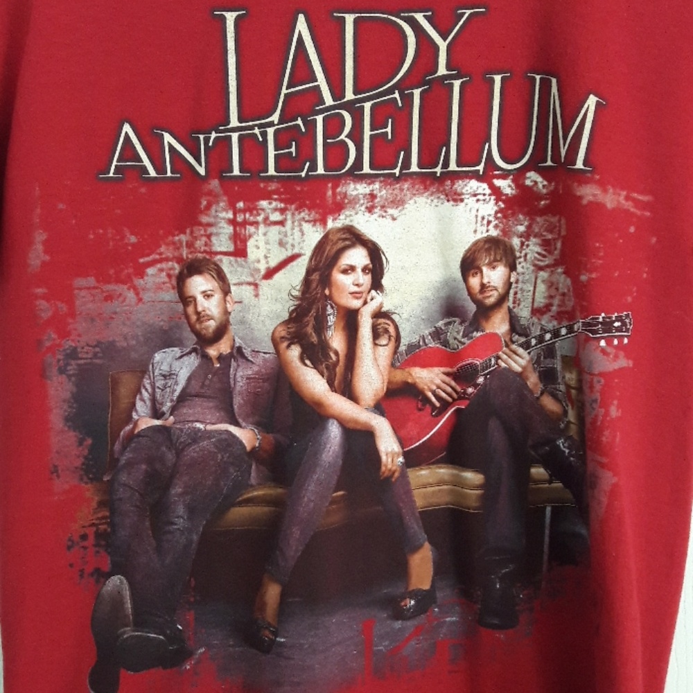 Lady Antebellum Red Graphic Tour Tee S Concert